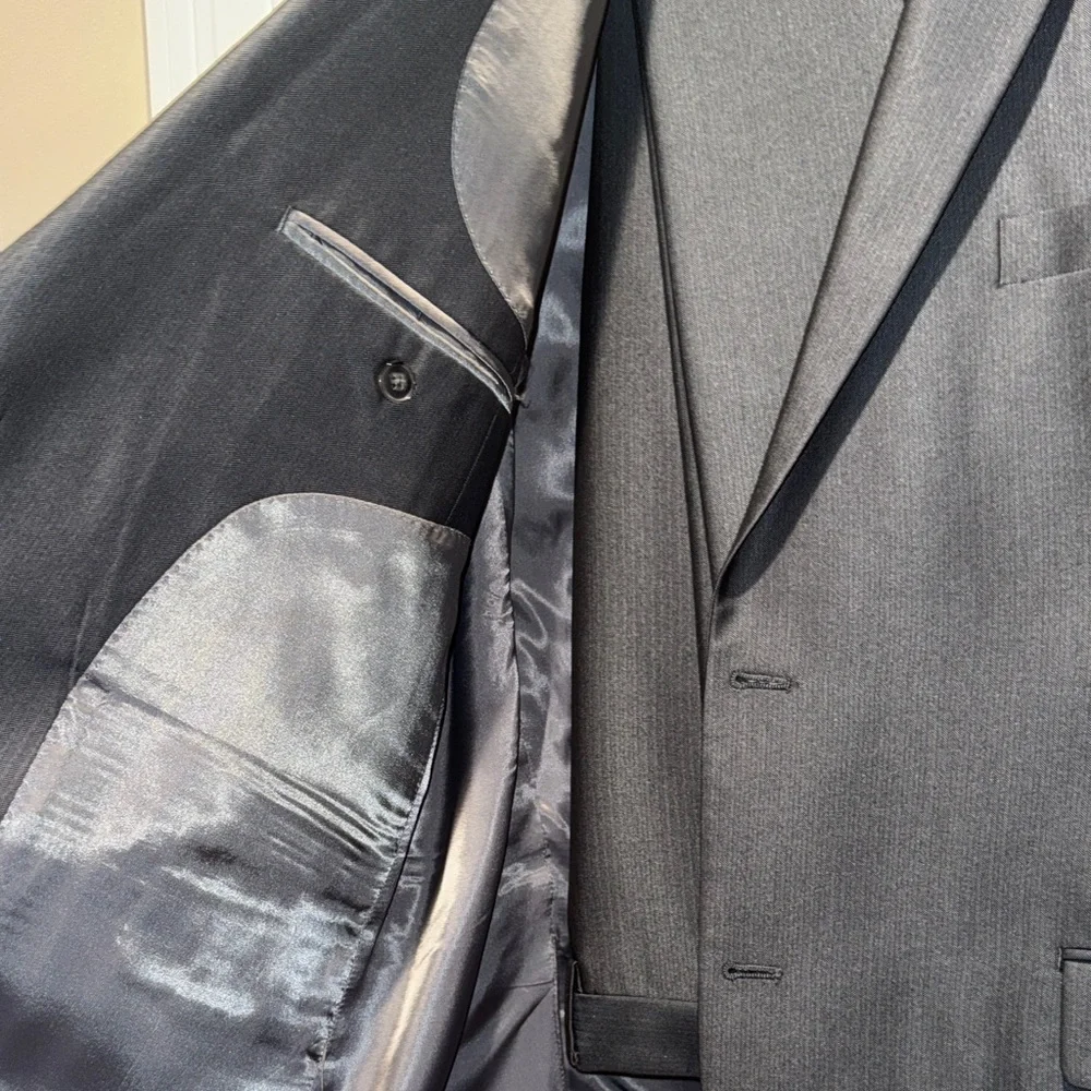APT 9 Classic Gray Men's Blazer 46R / pants 36x32 - Picture 7 of 12